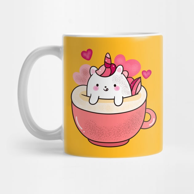 Cute Unicorn Coffee by JeffDesign